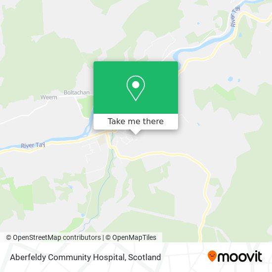 Aberfeldy Community Hospital map