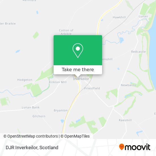 DJR Inverkeilor map