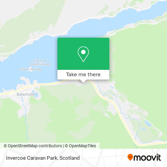 Invercoe Caravan Park map