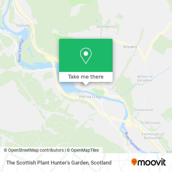 The Scottish Plant Hunter's Garden map