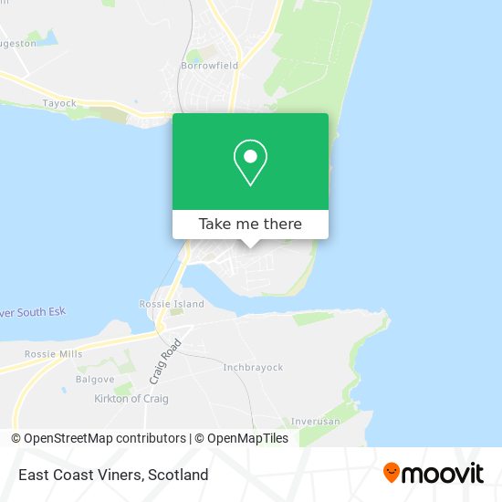 East Coast Viners map