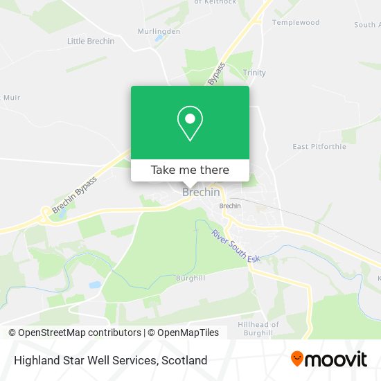 Highland Star Well Services map