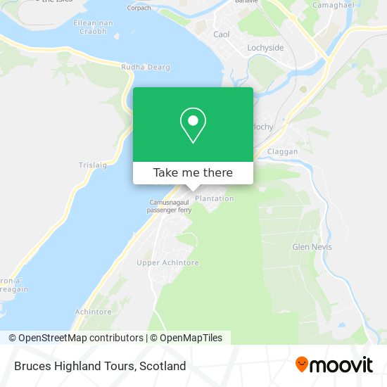Bruces Highland Tours map