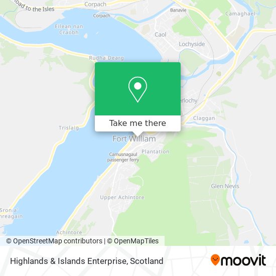 Highlands & Islands Enterprise map