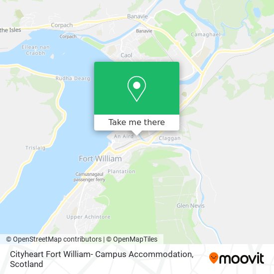 Cityheart Fort William- Campus Accommodation map