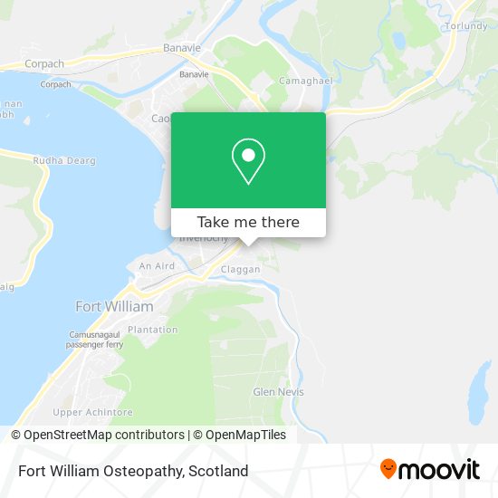 Fort William Osteopathy map