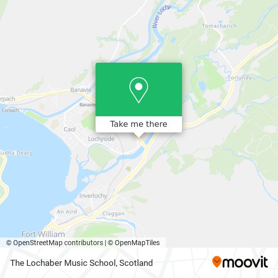 The Lochaber Music School map