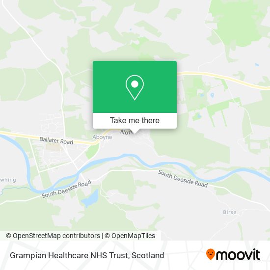 Grampian Healthcare NHS Trust map