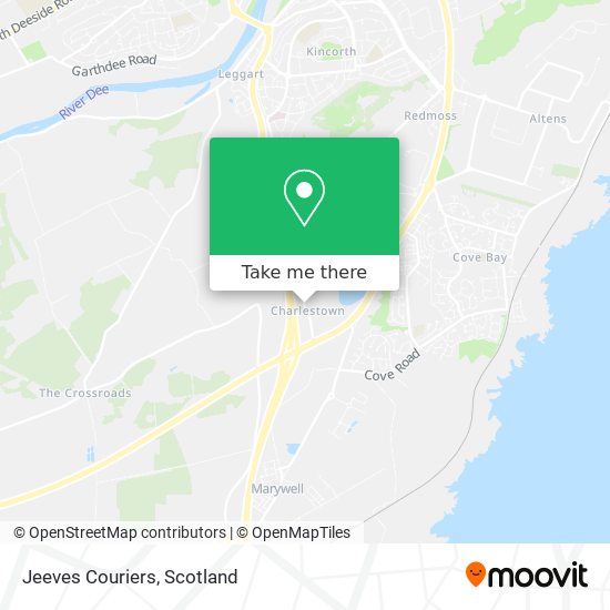 Jeeves Couriers map