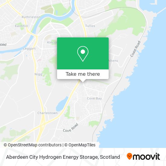 Aberdeen City Hydrogen Energy Storage map