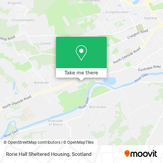 Rorie Hall Sheltered Housing map