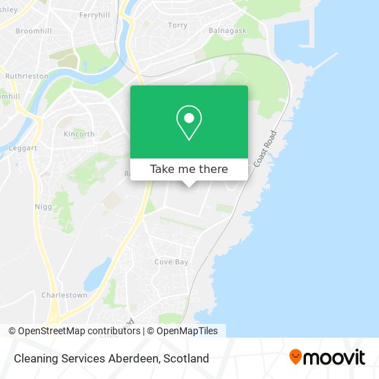 Cleaning Services Aberdeen map