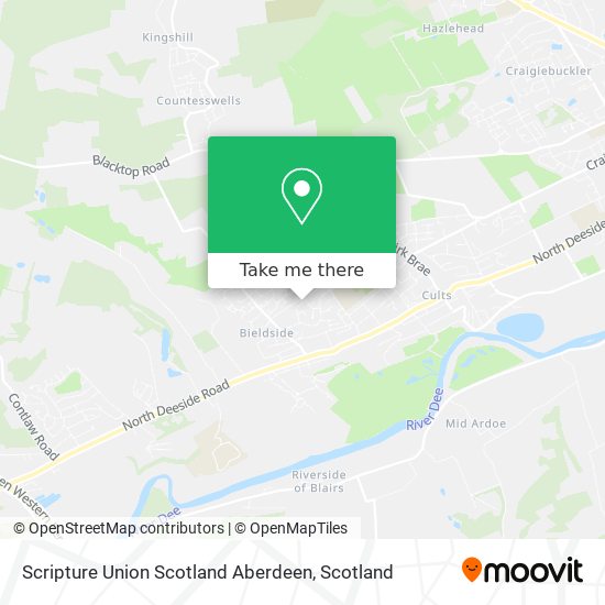 Scripture Union Scotland Aberdeen map