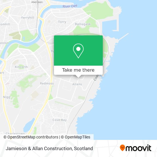 Jamieson & Allan Construction map