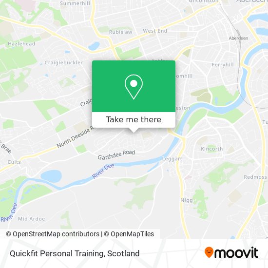 Quickfit Personal Training map
