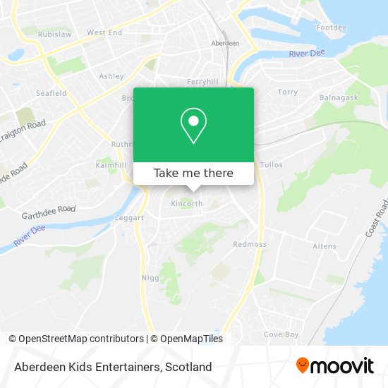 Aberdeen Kids Entertainers map