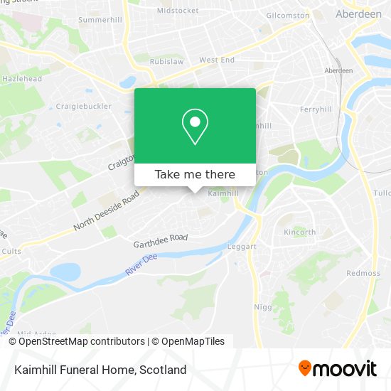 Kaimhill Funeral Home map