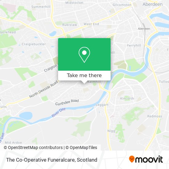 The Co-Operative Funeralcare map