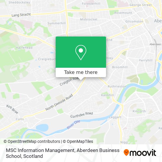 MSC Information Management, Aberdeen Business School map