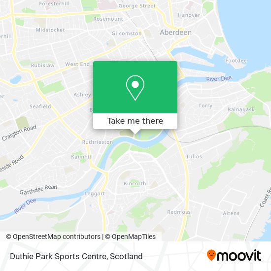 Duthie Park Sports Centre map