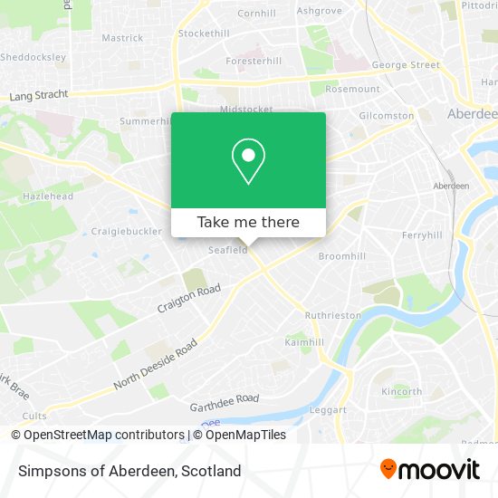 Simpsons of Aberdeen map