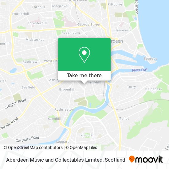 Aberdeen Music and Collectables Limited map