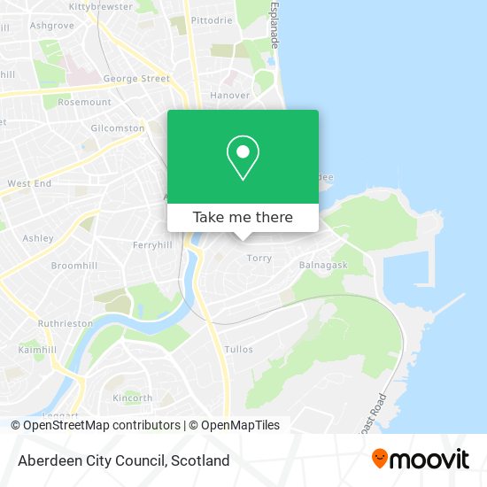 Aberdeen City Council map