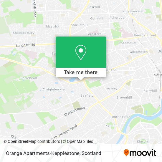 Orange Apartments-Kepplestone map