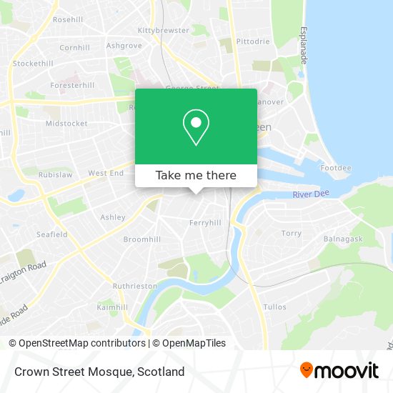 Crown Street Mosque map