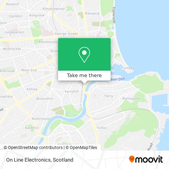 On Line Electronics map