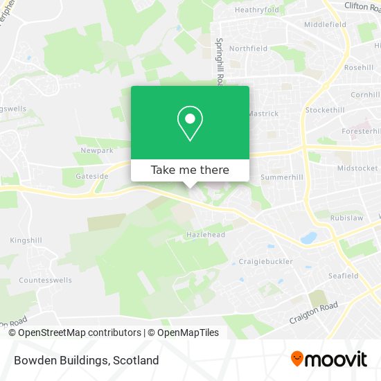 Bowden Buildings map