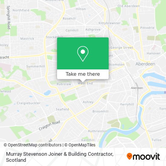 Murray Stevenson Joiner & Building Contractor map