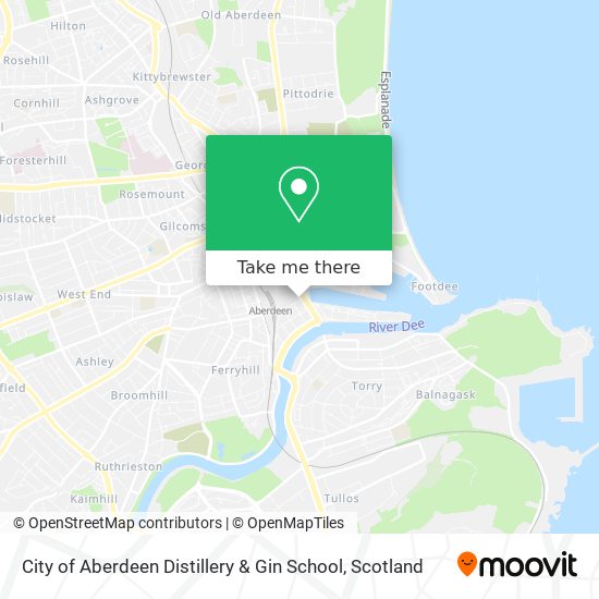 City of Aberdeen Distillery & Gin School map