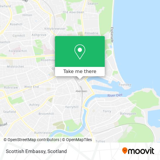 Scottish Embassy map