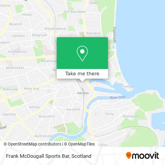 Frank McDougall Sports Bar map