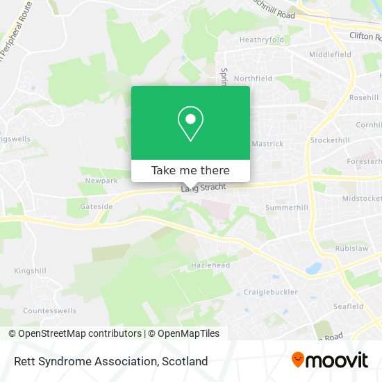 Rett Syndrome Association map