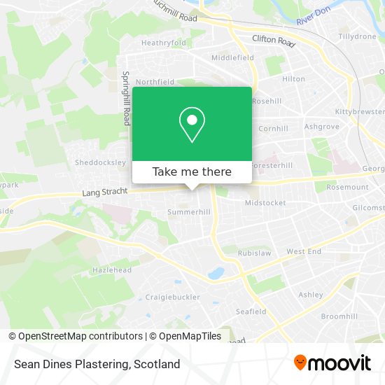 Sean Dines Plastering map