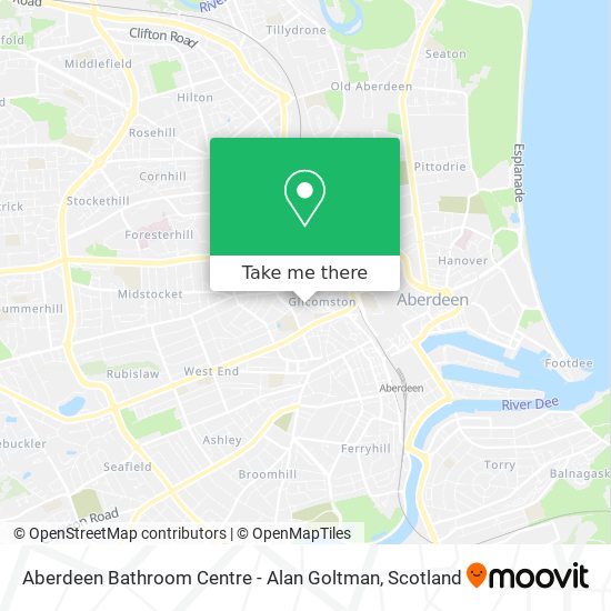 Aberdeen Bathroom Centre - Alan Goltman map