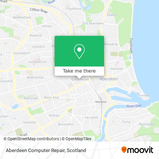 Aberdeen Computer Repair map