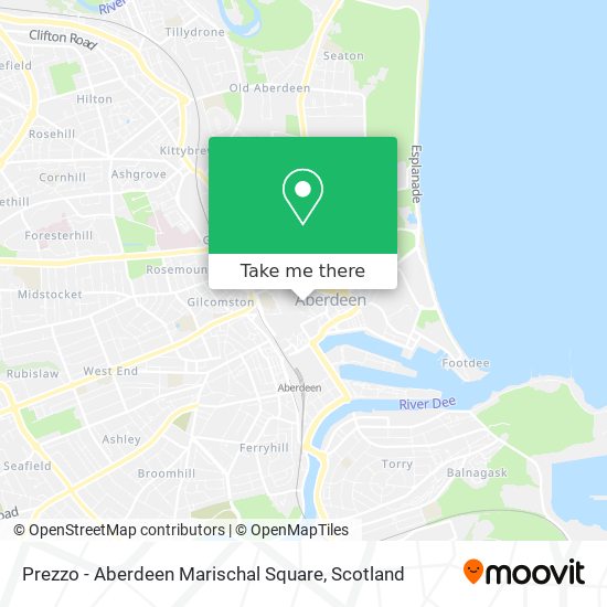 Prezzo - Aberdeen Marischal Square map