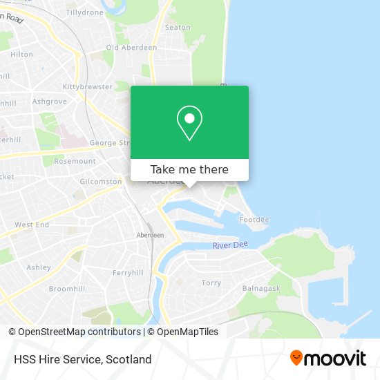 HSS Hire Service map