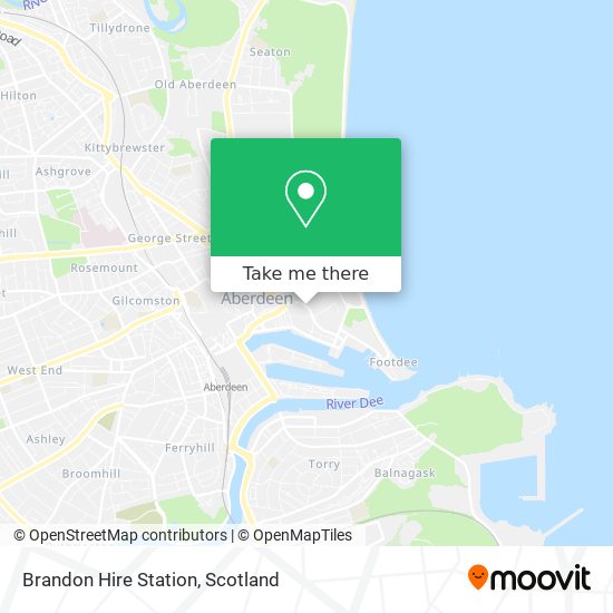 Brandon Hire Station map