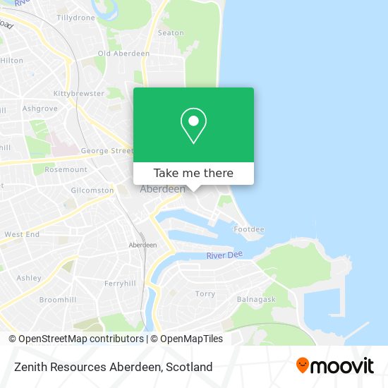 Zenith Resources Aberdeen map