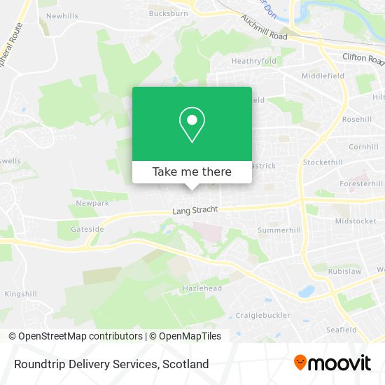 Roundtrip Delivery Services map