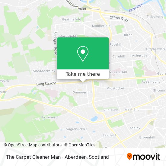 The Carpet Cleaner Man - Aberdeen map