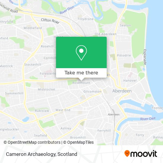 Cameron Archaeology map