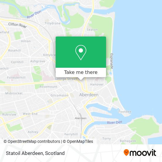 Statoil Aberdeen map