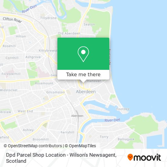 Dpd Parcel Shop Location - Wilson's Newsagent map