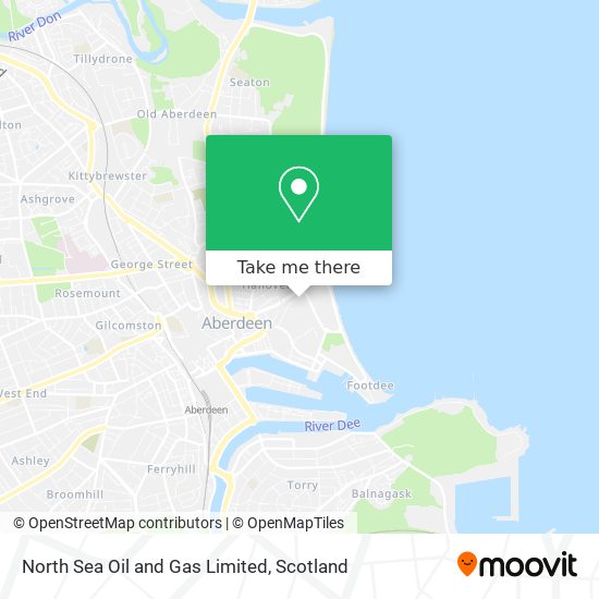 North Sea Oil and Gas Limited map