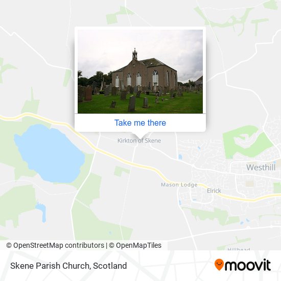Skene Parish Church map